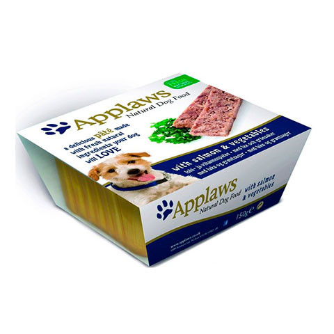 APPLAWS Dog Pate with Salmon and vegetables консервы для собак паштет с лососем и овощами