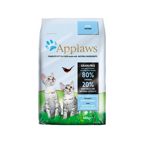 APPLAWS Dry Cat Kitten корм беззерновой для котят курица и овощи