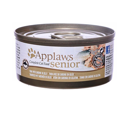 APPLAWS Senior Cat Tuna with Sardine in Jelly консервы для пожилых кошек с тунцом и сардинками