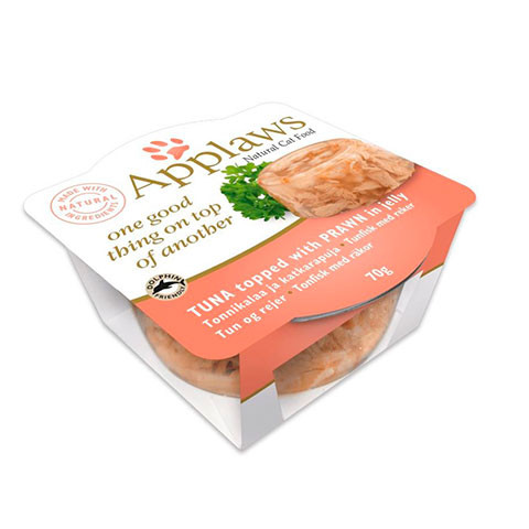 APPLAWS Tuna with Prawn Layer pot консервы для кошек тунец и креветка