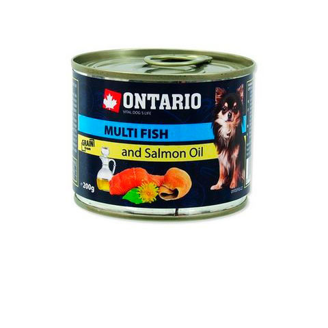 ONTARIO консервы для собак рыбное ассорти