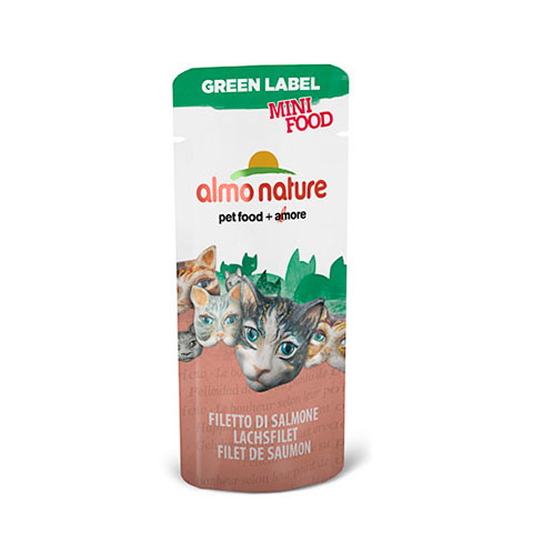 ALMO NATURE лакомство для кошек филе лосося 99% мяса
