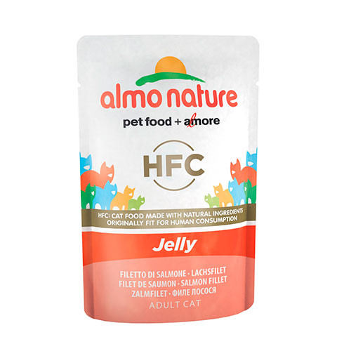 ALMO NATURE CLASSIC консервы для кошек лосось в желе