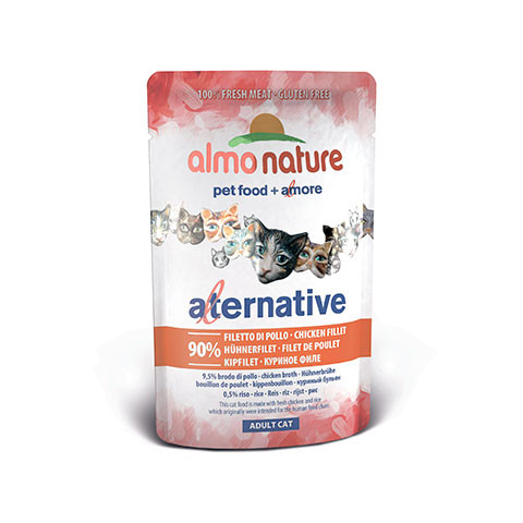 ALMO NATURE CLASSIC Alternative пауч для кошек 99,5% мяса куриная грудка