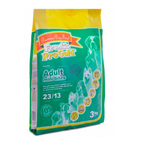 Frank's ProGold Adult Mini Bites 23/13 корм сухой для собак малых пород куриное барбекю