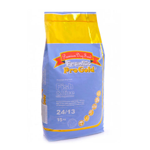 Frank's ProGold Fish and Rice 24/13 корм сухой для собак с лососем и сельдью