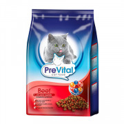 Prevital Cat корм сухой для взрослых кошек говядина с овощами