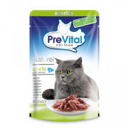 Prevital Superpremium Naturel корм консервированный для стерилизованных кошек с лососем в соусе