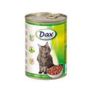 Dax Cat корм консервированный для взрослых кошек с кроликом в соусе