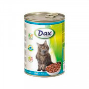 Dax Cat корм консервированный для взрослых кошек с рыбой в соусе