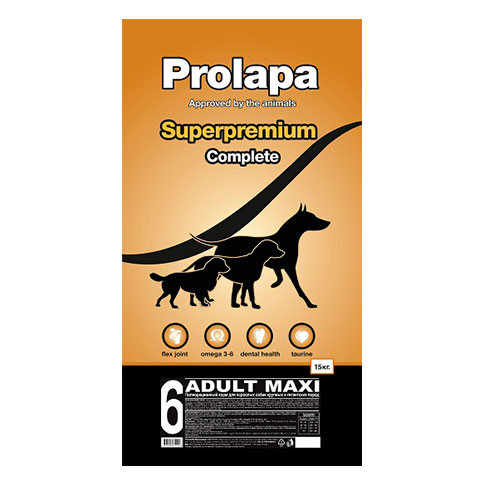 Prolapa Adult Maxi корм сухой для взрослых собак крупных и гигантских пород