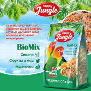 Happy Jungle корм для средних попугаев