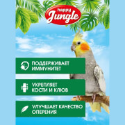 Happy Jungle корм для средних попугаев при линьке