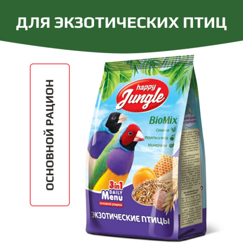 Happy Jungle корм для экзотических птиц