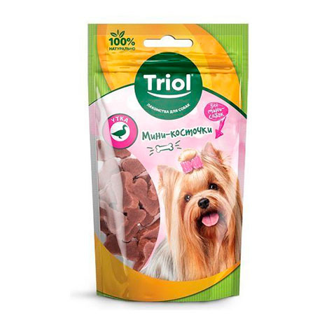 Triol лакомство мини-косточки из утки для мини-собак