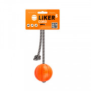 LIKER мячик лайкер корд на шнуре оранжевый