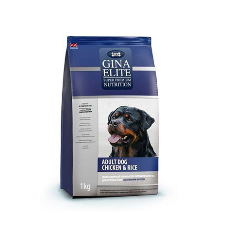 Gina Elite Adult Dog Chicken and Rice корм сой для взрослых собак с цыпленком и рисом
