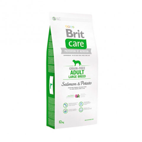 Brit Care Adult Large Breed Salmon and Potato корм беззерновой для собак крупных пород лосось с картофелем