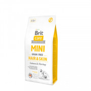 Brit Care Mini GF Hair and Skin корм беззерновой для собак мини-пород с шерстью требующей ухода