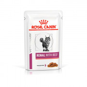 Royal Canin Renal feline with Beef консервы с говядиной для кошек при острой или хронической почечной недостаточности