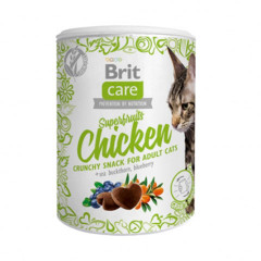 Brit Care Superfruits Chicken лакомство для взрослых кошек суперфрутс с курицей
