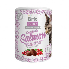 Brit Care Superfruits Salmon Sterilised лакомство для стерилизованных кошек суперфрутс с лососем