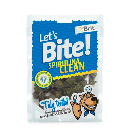 Brit Let's Bite лакомство жевательное для собак со спируллиной