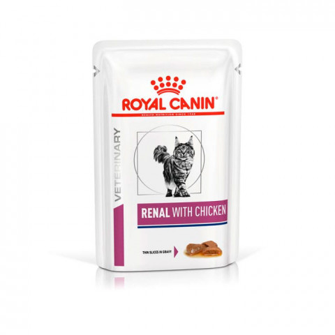 Royal Canin Renal консервы для кошек с цыпленком, пауч