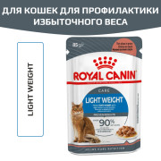 Royal Canin Light  Weight влажный корм для кошек для профилактики избыточного веса, кусочки в соусе