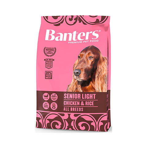 Banters Senior Light корм для пожилых собак курица с рисом